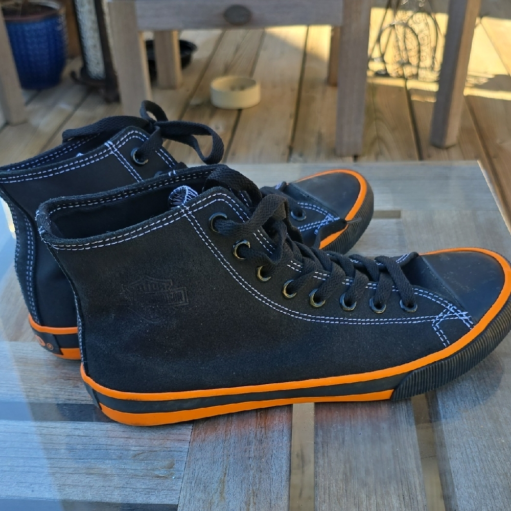 Mens Harley-Davidson High Top Sneakers Size 8.5